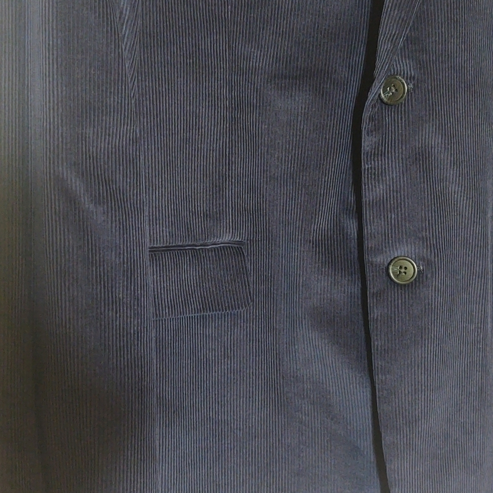 NWT Sadddlebred Navy Heritage Corduroy Sports Coat 44L - Picture 3 of 11